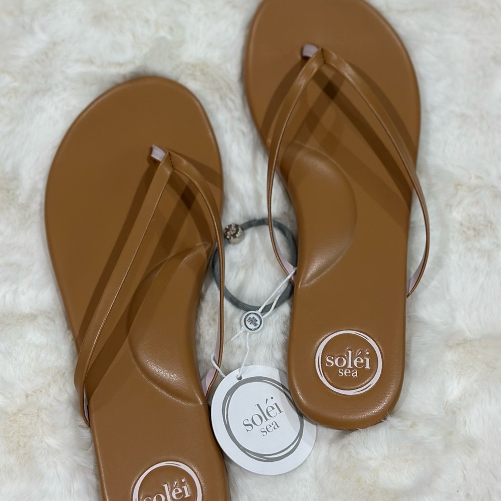 NWT Soléi Sea Indie Flip-Flop Sandals – Nude Pink  – Size 10